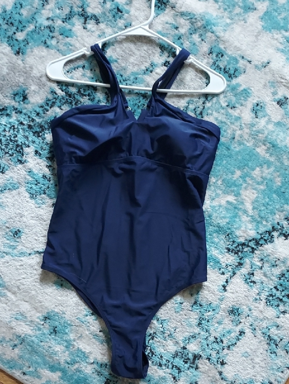 Navy One-Piece Swimsuit - Classic Solid